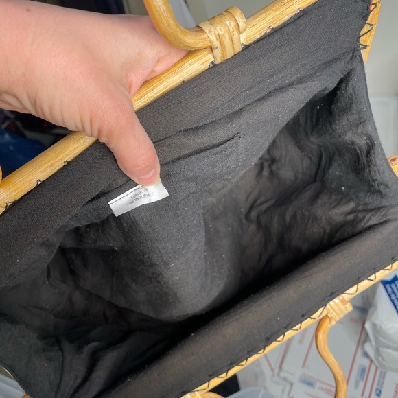 Vintage tiki print bamboo purse - Picture 6 of 6